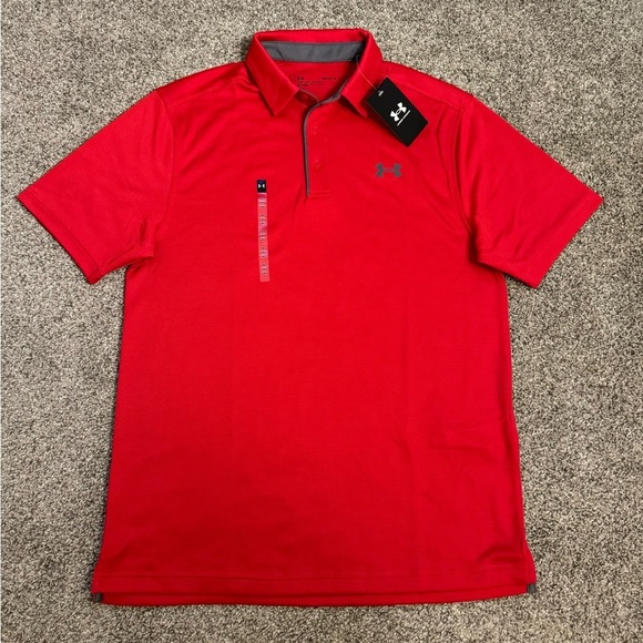 NWT! Under Armour 1290140 Men's UA Tech Performance Loose-Fit Golf Polo Shirt - Picture 2 of 7